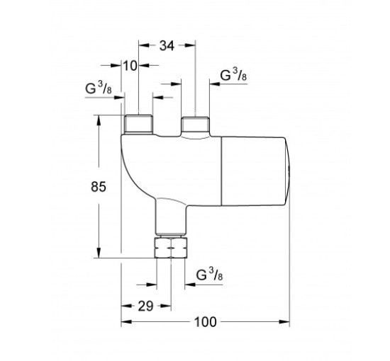 Термостат для раковины Grohe Grohtherm Micro 34487000