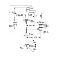 Змішувач для раковини Grohe Concetto (23450001)