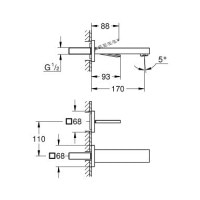 Смеситель для раковины Grohe Eurocube Joy (19997000)