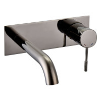 Кран для умывальника однозахватный скрытого монтажа настенный IMPRESE BRENTA хром латунь ZMK091908030