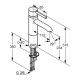 Смеситель для умывальника Kludi Bozz хром, без д / к (382960576)
