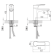 Смеситель для раковины PRIMERA Topic 10110020