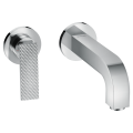 Смеситель Axor Citterio 220 Lever rhombic cut для раковины со стены Chrome 39181000