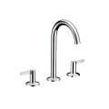 Смеситель Axor One 170 для умывальника на 3 отверстия с донным клапаном push-open. Chrome (48050000)