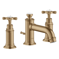 Смеситель Axor Montreux 30 для раковины на 3 отверстия Cross 16536140 Brushed Bronze