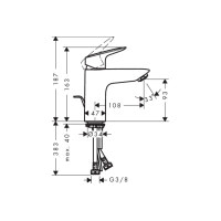 Смеситель Hansgrohe Logis 100 Coolstart для умывальника (71102000)