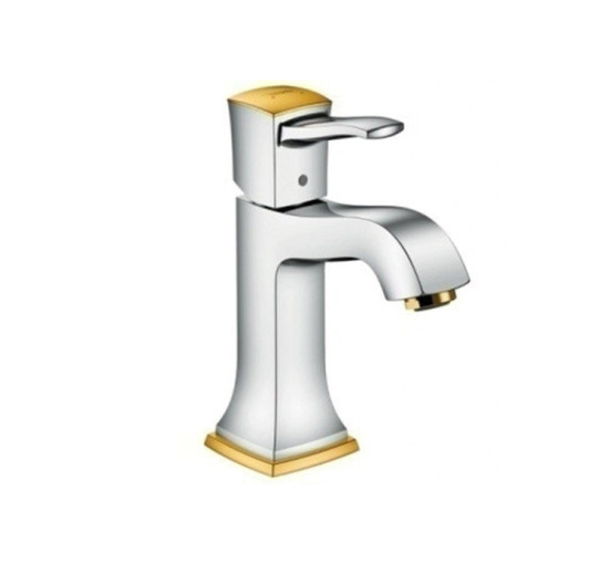 Смеситель Hansgrohe Metropol Classic 110 для умывальника Chrome/Gold Optic (31300090)