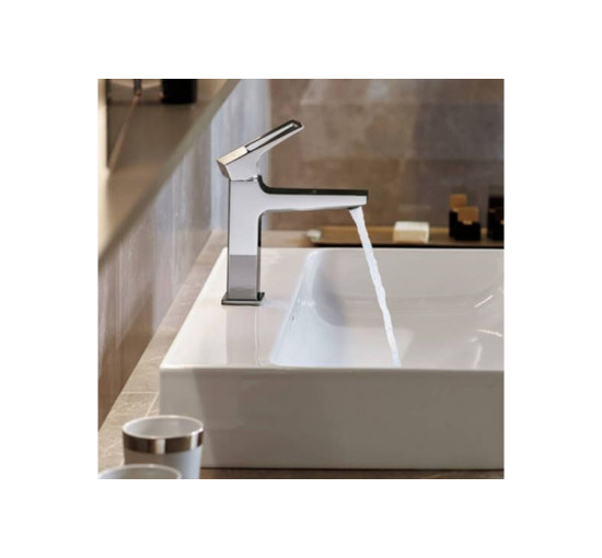 Змішувач Hansgrohe Metropol 110 для умивальника, ручка Loop (74507000) гарнітура push-open
