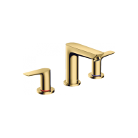 Смеситель Hansgrohe Talis E для умывальника на 3 отверстия Polished Gold Optic (71733990)