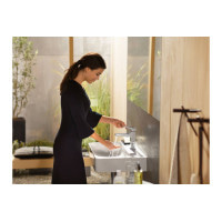 Змішувач Hansgrohe Metropol 110 для умивальника, ручка Loop (74507000) гарнітура push-open