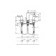 Смеситель Hansgrohe Talis E для умывальника на 3 отверстия Polished Gold Optic (71733990)