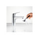 Змішувач Hansgrohe Focus E 100 для умивальника без донного клапана (31517000)
