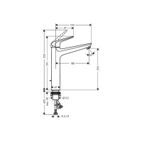 Смеситель Hansgrohe Novus 230 для умывальника (71123000)