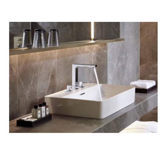 Смеситель Hansgrohe Metropol 160 для умывальника на 3 отверстия Matt White (32515700)