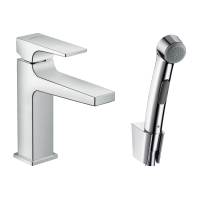 Смеситель Hansgrohe Metropol 100 для умывальника с гигиенической лейкой (32522000)