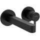 Смеситель Hansgrohe Finoris 165 для умывальника из стены Matt Black (76051670)