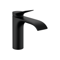 Смеситель Hansgrohe Vivenis 110 для умывальника с донным клапаном pop-up Matt Black (75020670)