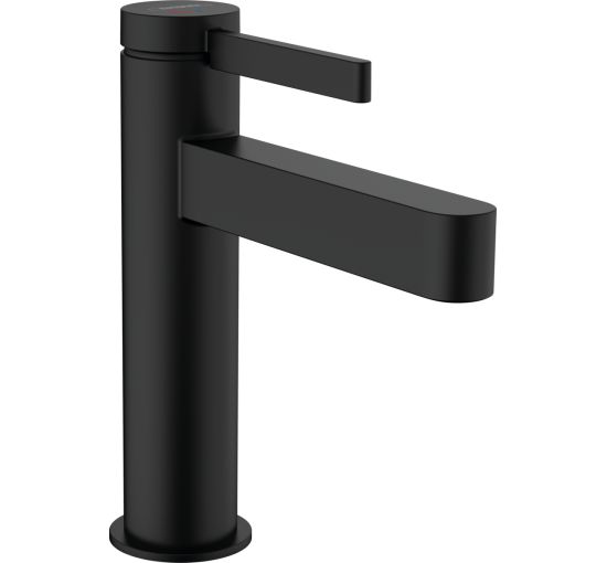 Змішувач hansgrohe Finoris CoolStart для раковини із зливним гарнітуром, чорний матовий 76024670