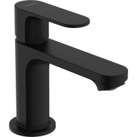 Змішувач hansgrohe Rebris S на раковину для холодної води без зливного гарнітуру, чорний матовий 72503670