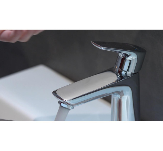 Змішувач hansgrohe Talis E для раковини із зливним гарнітуром, хром 71715000