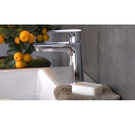 Змішувач hansgrohe Talis E для раковини із зливним гарнітуром, хром 71715000