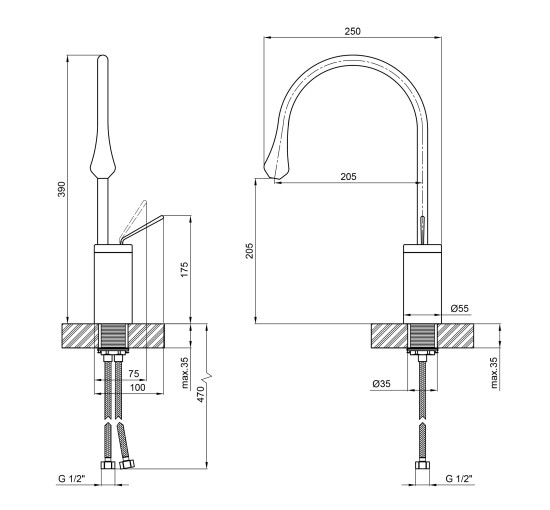 Смеситель для раковины Qtap Virgo 1066H103C