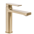 Смеситель для раковины (умывальник) REA VERSO BRUSHED GOLD низкий