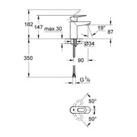 Змішувач для раковини Grohe BauLoop (23337000)