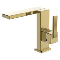 Смеситель для умывальника однорычажный IMPRESE DEIRA золото латунь ZMK112009010