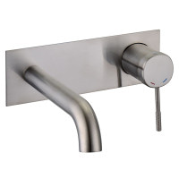 Смеситель для раковины однозахватный внутреннего скрытого монтажа IMPRESE BRENTA сатин латунь ZMK081906030