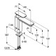 Смеситель на раковину Kludi E2 хром, высота излива 12 см без д / к (492970575)