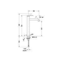 Змішувач Duravit C.1 XL для умивальника без д/к (C11040002010) Chrome