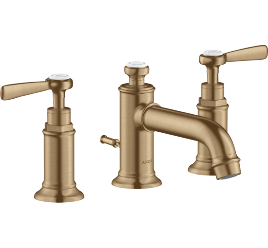 Змішувач Axor Montreux 30 для раковини на 3 отвори Lever 16535140 Brushed Bronze