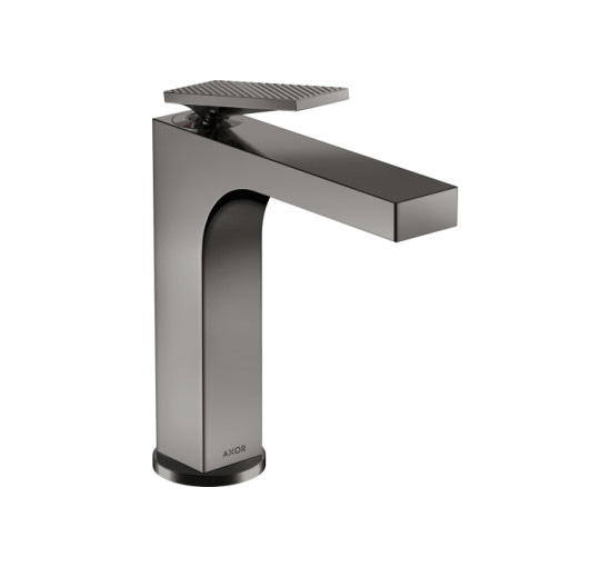 Змішувач Axor Citterio 160 Lever rhombic cut для раковини pop-up Polished Black Chrome 39071330
