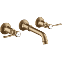 Змішувач Axor Montreux для раковини двохвентельний Lever зі стіни 16534140 Brushed Bronze