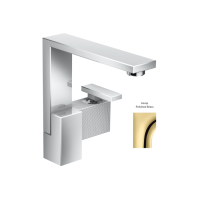 Смеситель Axor Edge 190 для раковины с боковой ручкой Ddiamond Cut, Polished Brass 46021930