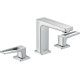 Смеситель Hansgrohe Metropol 110 для умывальника на 3 отверстия, ручки loop, цвет - хромированный (74514000)