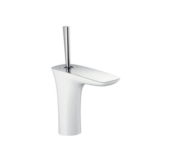 Смеситель Hansgrohe PuraVida для умывальника хромированный-белый (15074400)