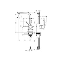 Змішувач Hansgrohe Metris S 230 для умивальника (31159000)
