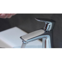 Смеситель Hansgrohe Talis E 110 для умывальника CoolStart с донным клапаном pop-up (71713000)