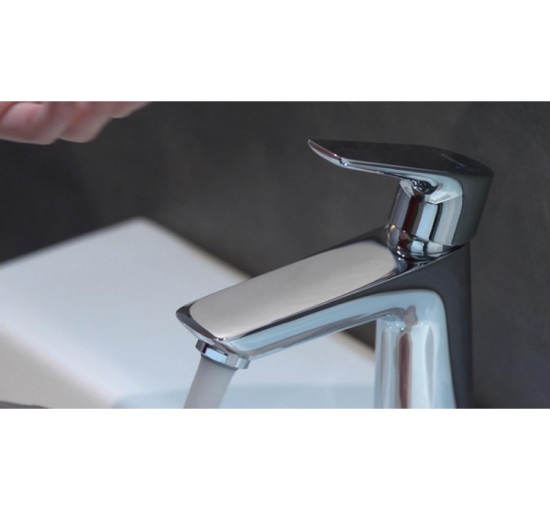 Смеситель Hansgrohe Talis E 110 для умывальника CoolStart с донным клапаном pop-up (71713000)