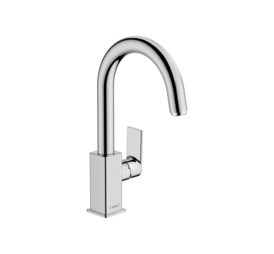 Змішувач Hansgrohe Vernis Shape 200 для умивальника з рухомим носиком та донним клапаном pop-up Chrome (71564000)