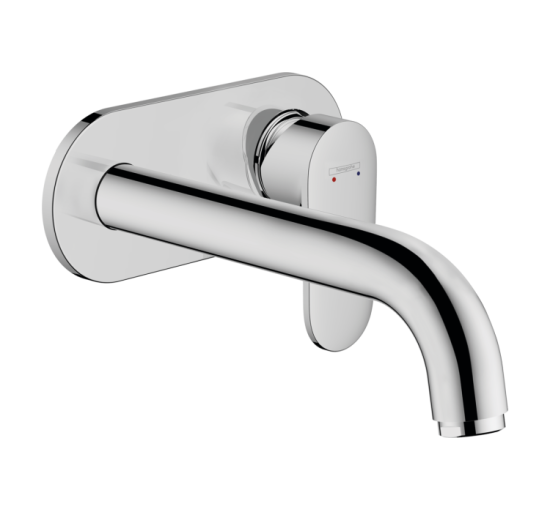 Змішувач Hansgrohe Vernis Blend для раковини зі стіни прихованого монтажу 205 мм, Chrome (71576000)