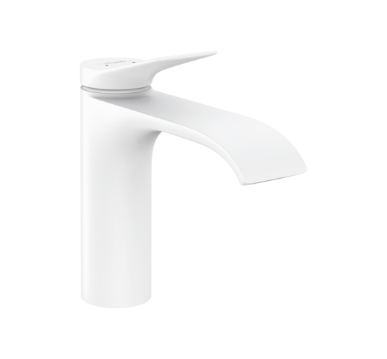 Змішувач Hansgrohe Vivenis 110 для умивальника з донним клапаном pop-up Matt White (75020700)