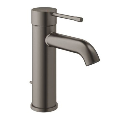 Змішувач для умивальника одновентильний GROHE Essence сірий латунь з донним клапаном 23589AL1