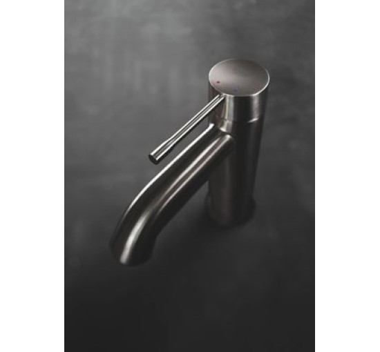 Змішувач для умивальника одновентильний GROHE Essence сірий латунь з донним клапаном 23589AL1