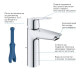 Змішувач для умивальника одноважільний GROHE Start хром латунь з донним клапаном 23455002