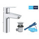 Змішувач для умивальника одноважільний GROHE Start хром латунь з донним клапаном 23455002