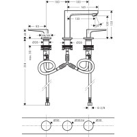 Смеситель hansgrohe Metropol для раковины 32514000