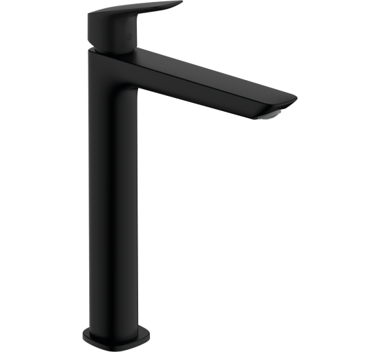 Смеситель hansgrohe Logis для раковины без сливного набора черный матовый 71258670
